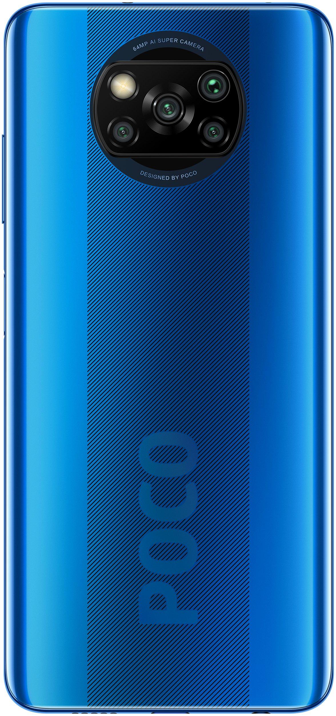 Картинка Смартфон Xiaomi Poco X3 6/128Gb Cobalt Blue