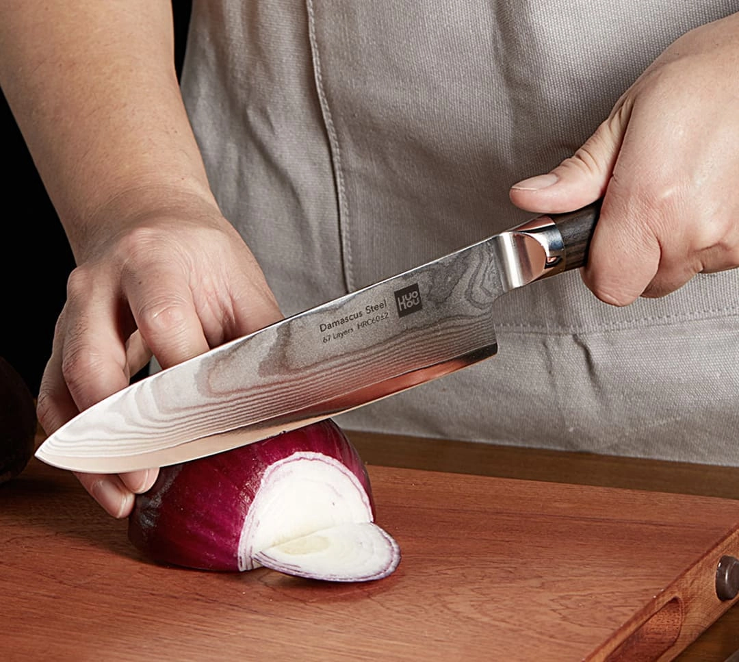 Набор ножей Xiaomi Huo Hou Damask Steel Knife Set 5 pcs. (HU0073) Казахстан